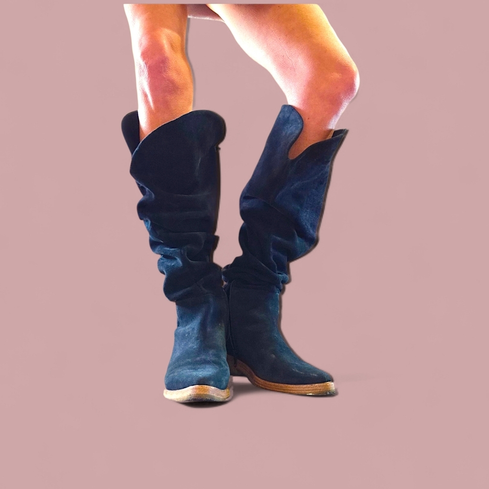 Free People Suede Slouch Boots